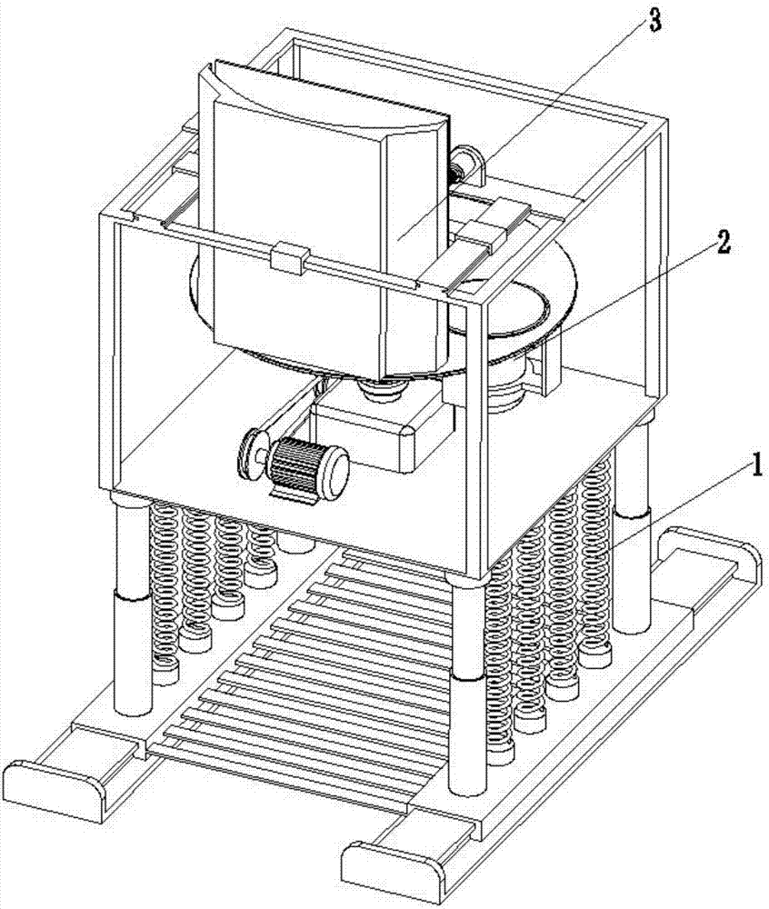 A liftable kudzu root slicer