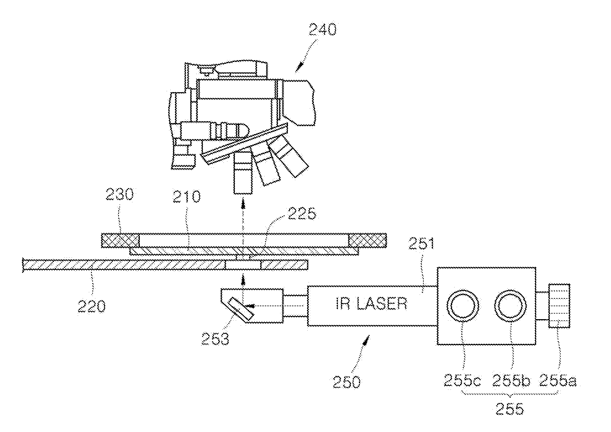 Device for detecting chip location and method of detecting chip location using the device