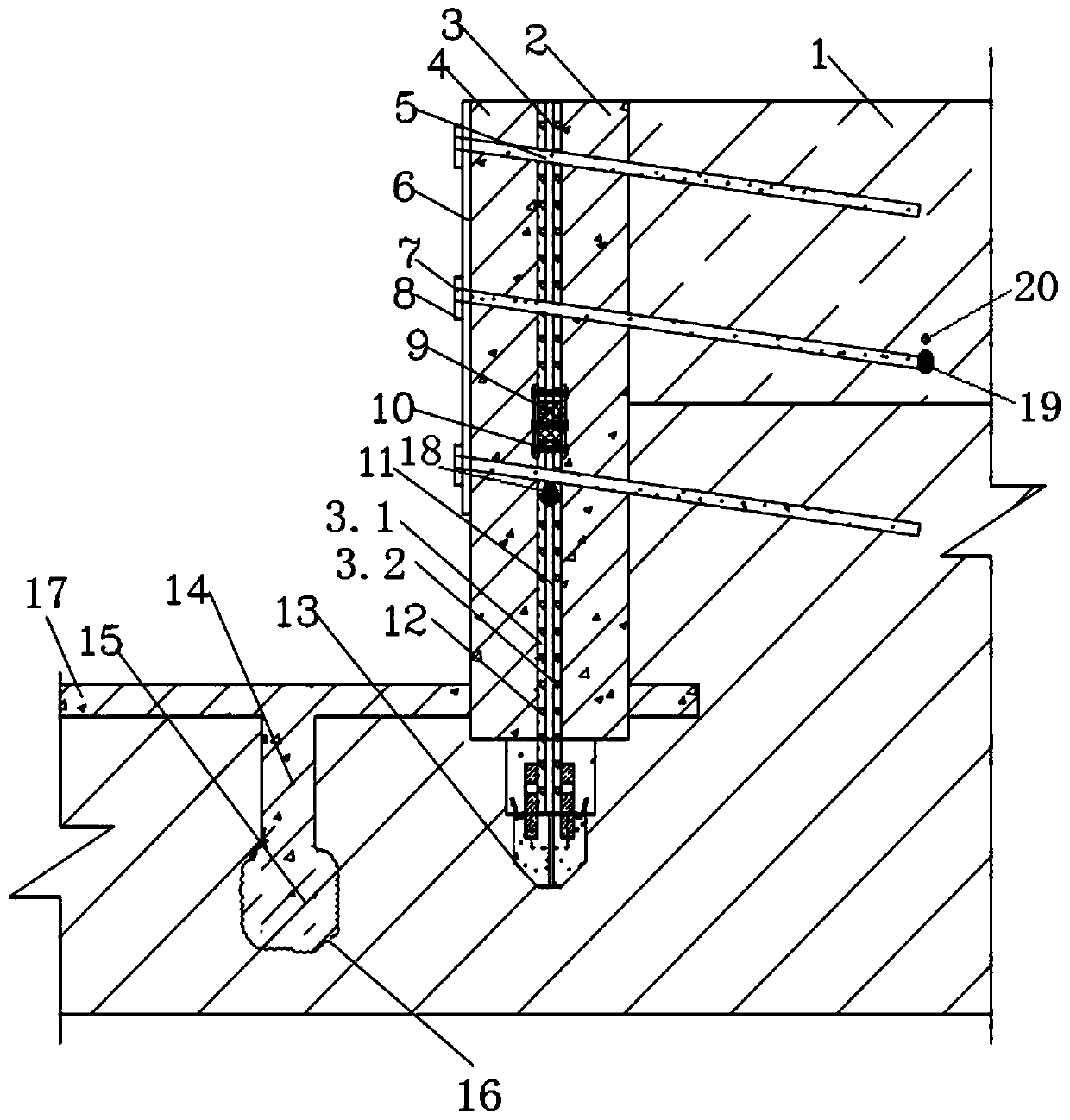 Foundation pit support based on real-time feedback