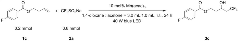 A kind of preparation method of β-trifluoromethyl alcohol catalyzed by visible light