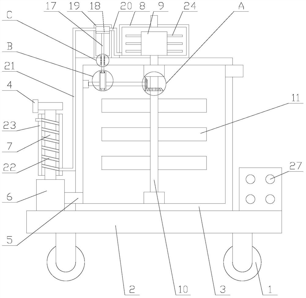 Intelligent pesticide spraying equipment with uniform mixing function