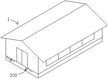 Cattle house with automatic cleaning mechanism