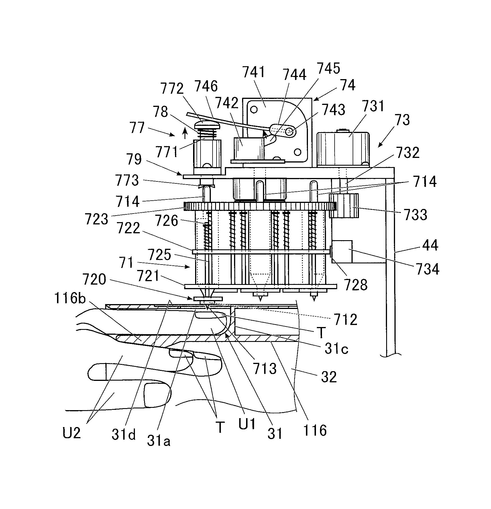 Drawing apparatus and control method of drawing apparatus