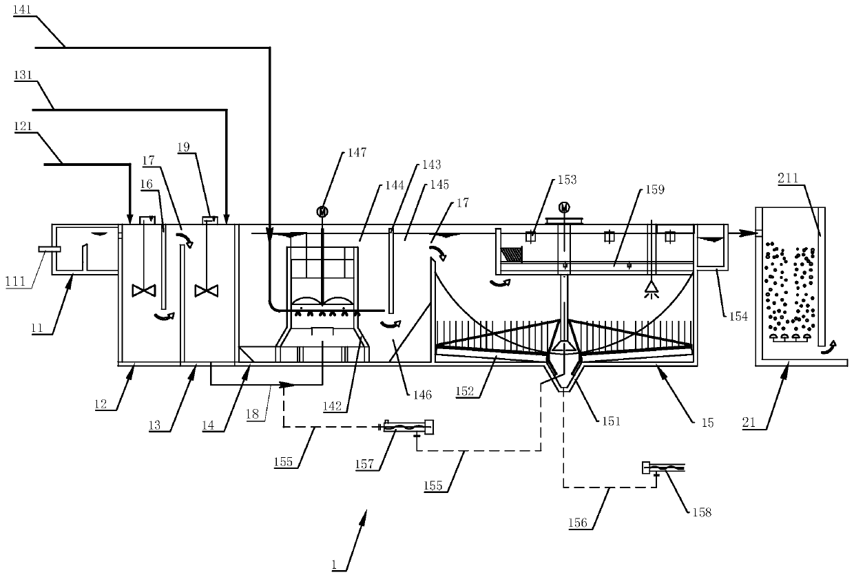 Petrochemical RO concentrated brine treatment system and method thereof