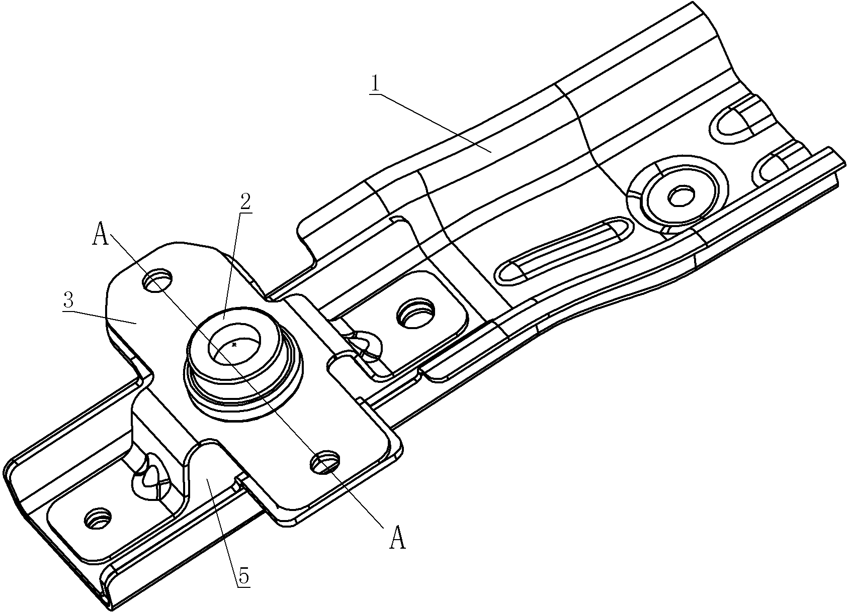 Mounting device for tow hook