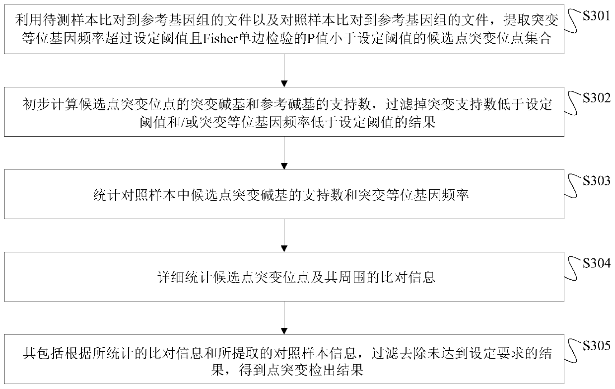 Method, device and storage medium for point mutation detection and filtering based on next-generation sequencing