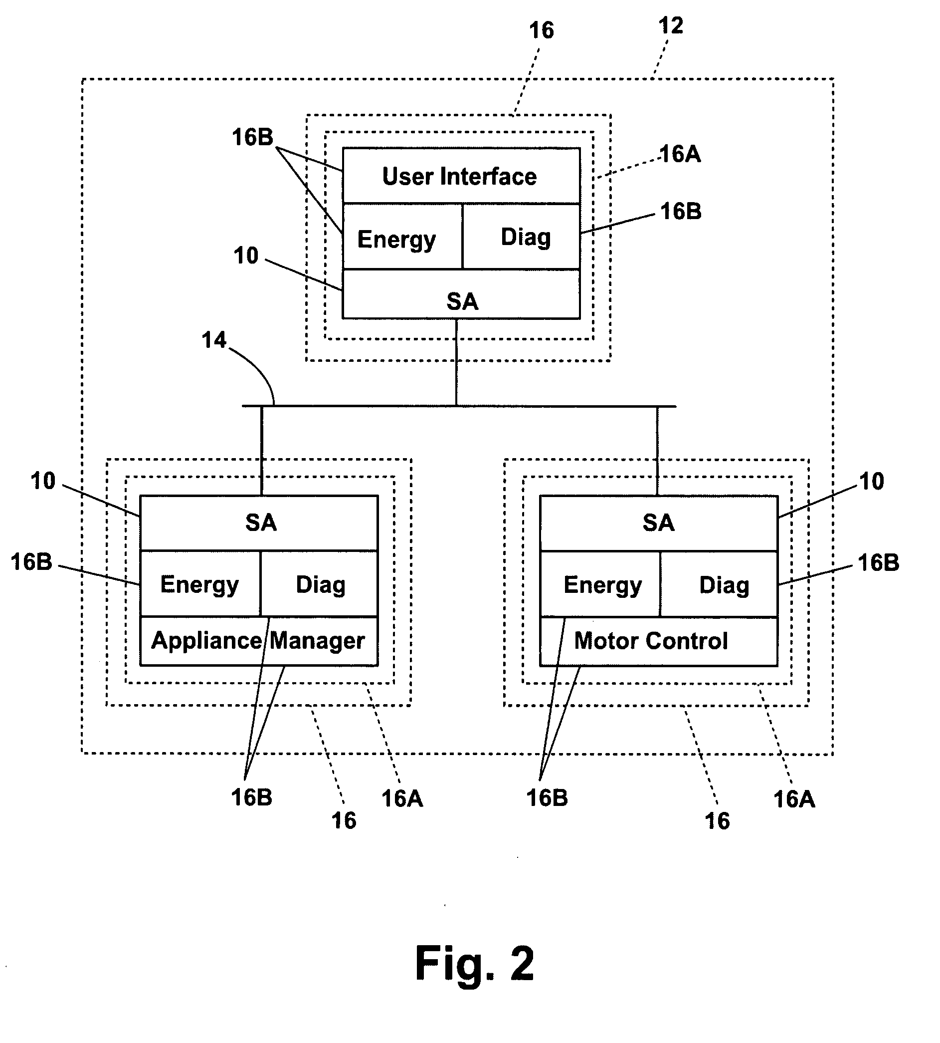 Appliance network with a client driver