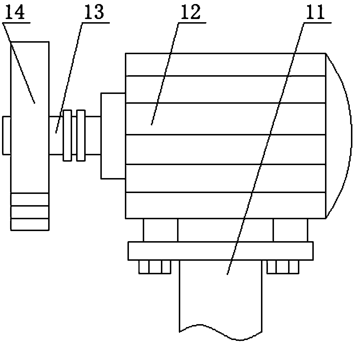 Positioning indication device for production of data line harness