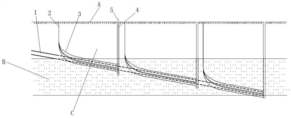 Advanced drainage and precipitation system and method for sandstone aquifer and construction method