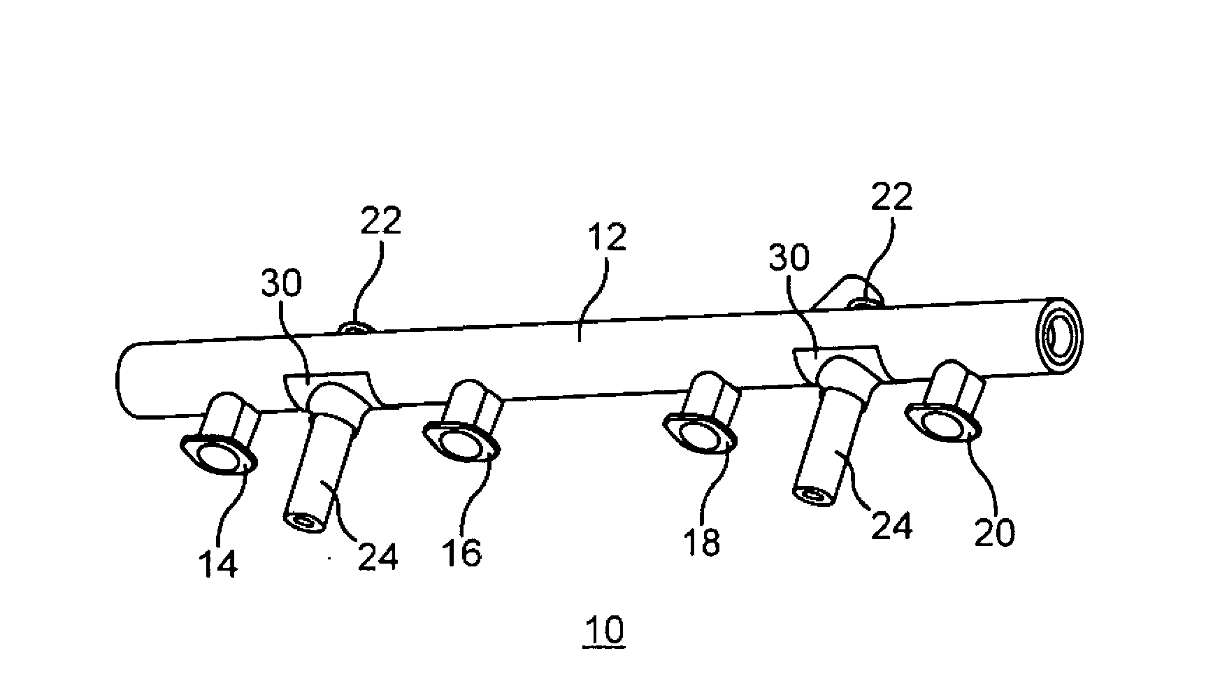 Fuel feed device and method for producing such a fuel feed device