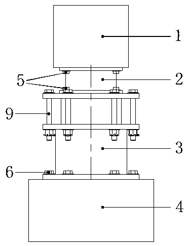 Three-dimensional shock absorbing and isolating device and mounting construction method thereof