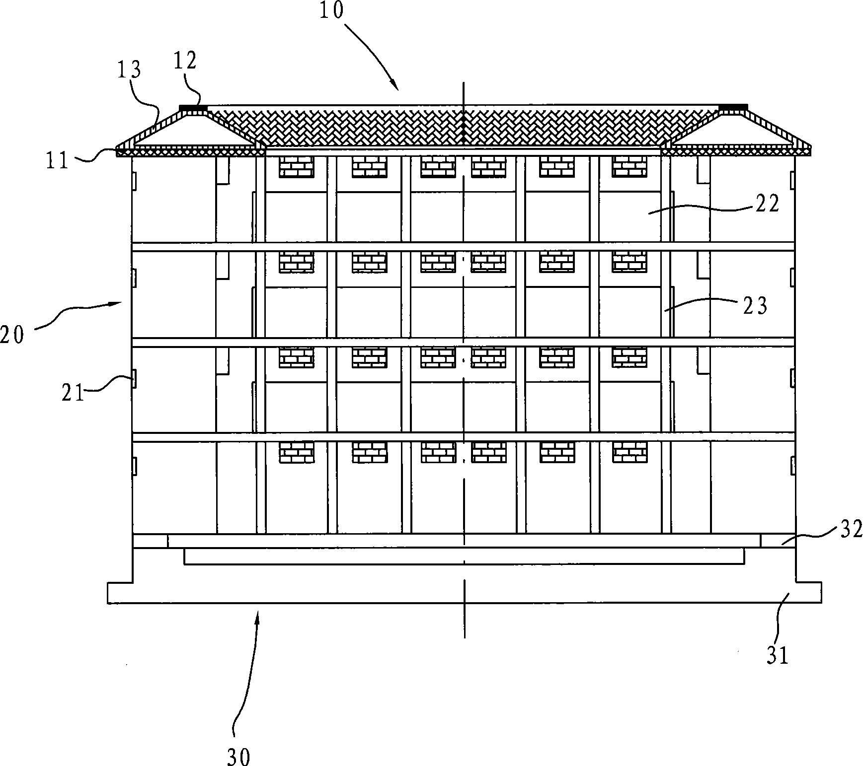 Earth building model and method of manufacturing the same