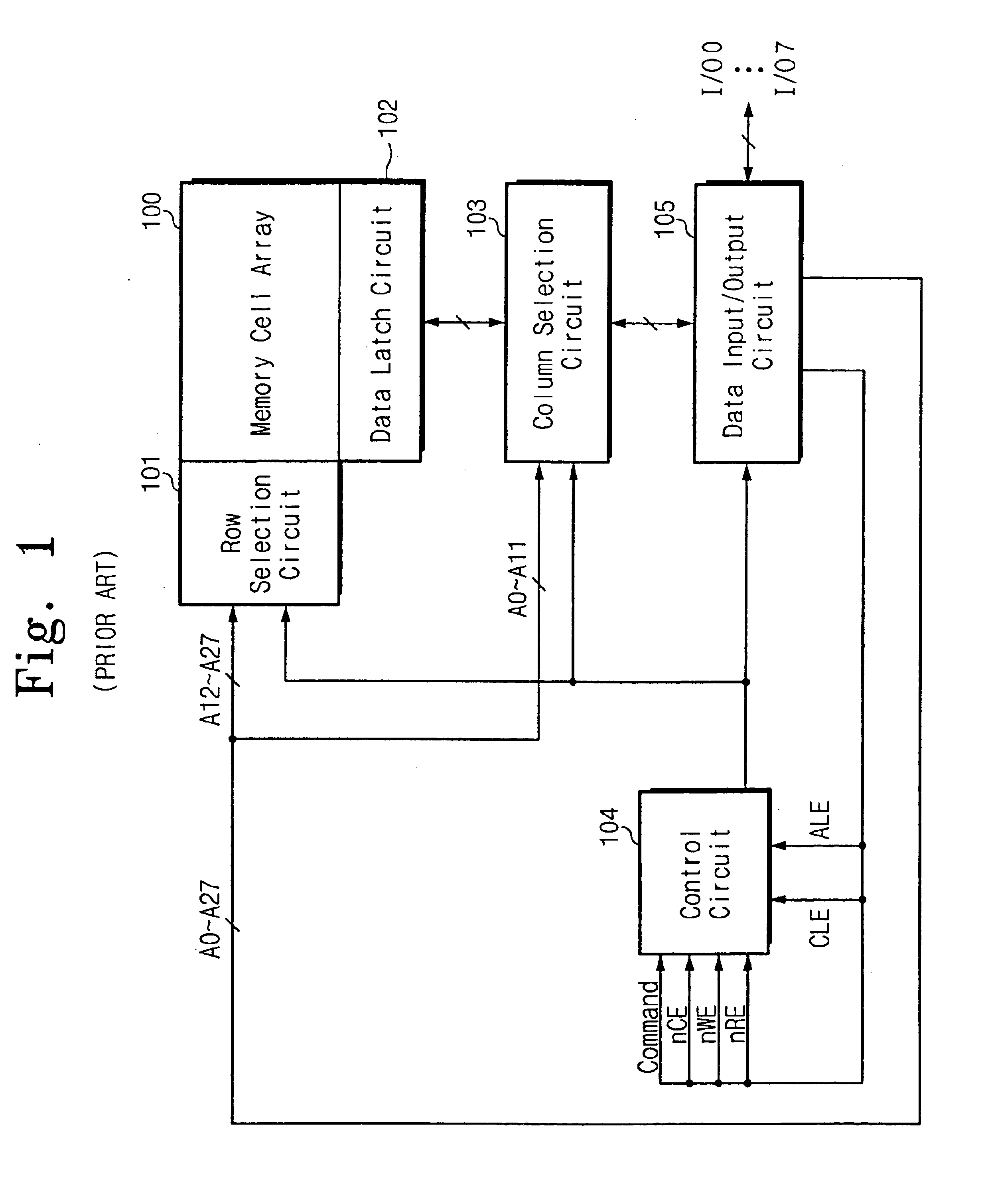 Nonvolatile semiconductor memory with X8/X16 operation mode using address control