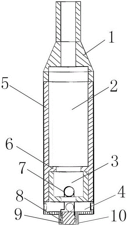 Electronic smoke atomizer based on hot airflow non-contact heating