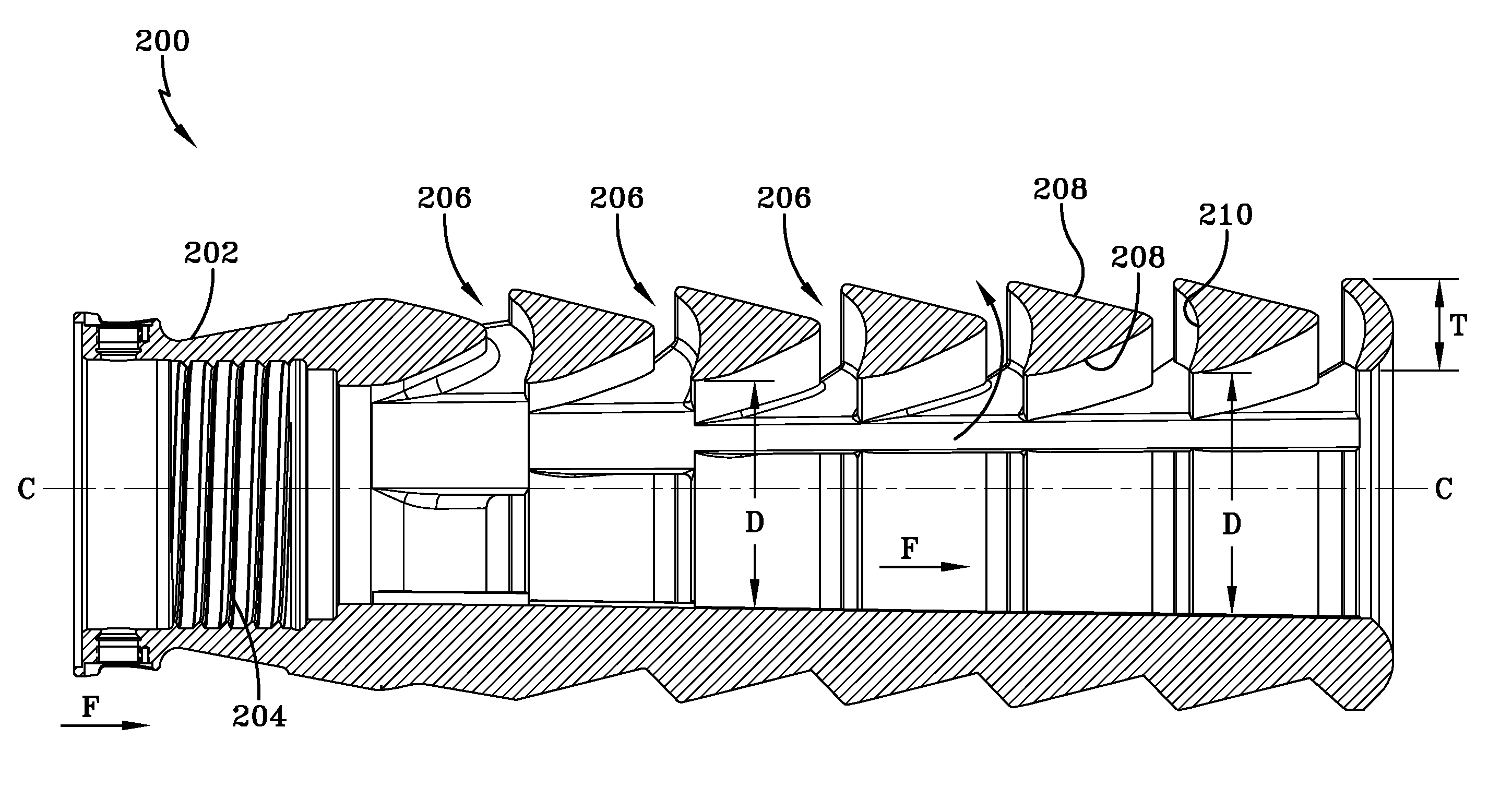 Muzzle brake for cannon