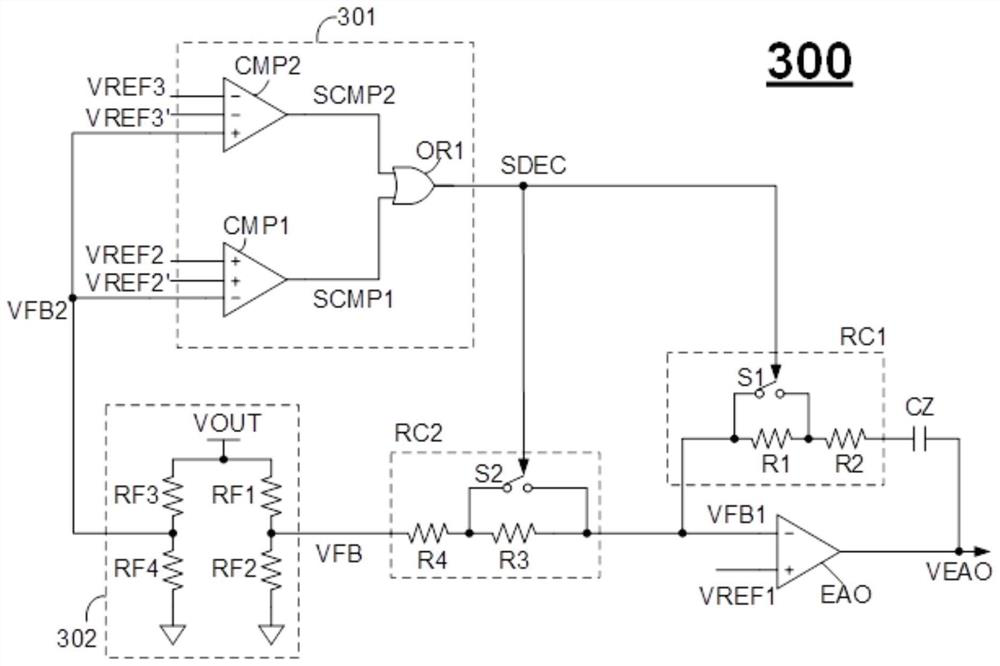 Switching power supply, and control circuit and method thereof