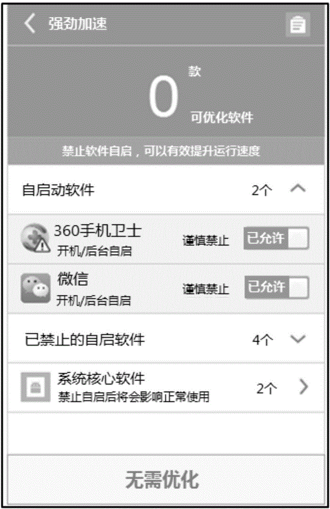 Method and device for optimizing running speed of mobile terminal