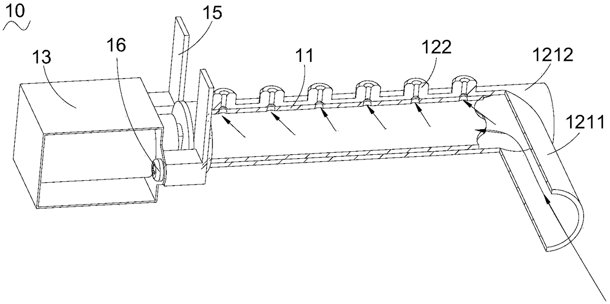 Gas separating rod, gas water heater and gas control method