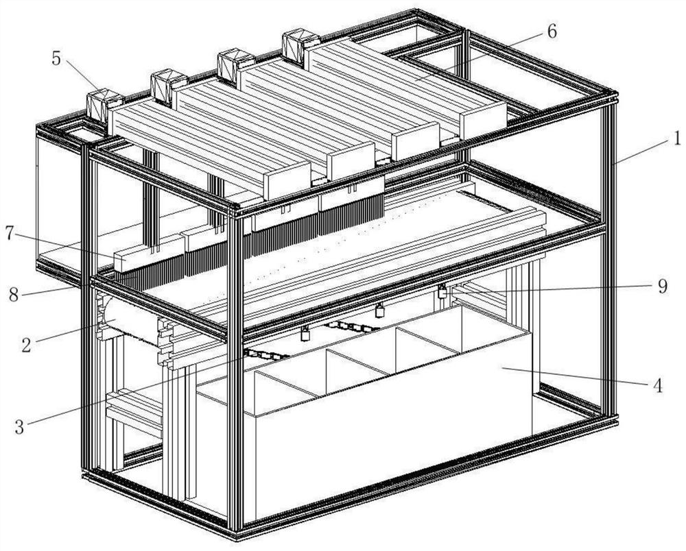 Novel campus garbage classification system and control method