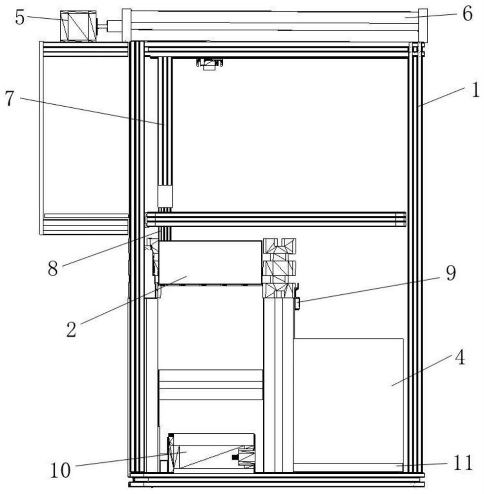 Novel campus garbage classification system and control method