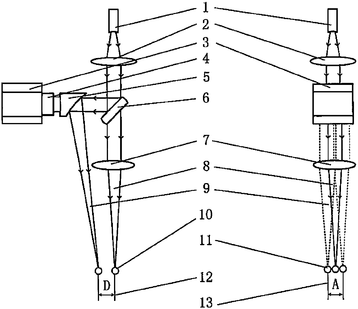 Laser double beam welding equipment and method