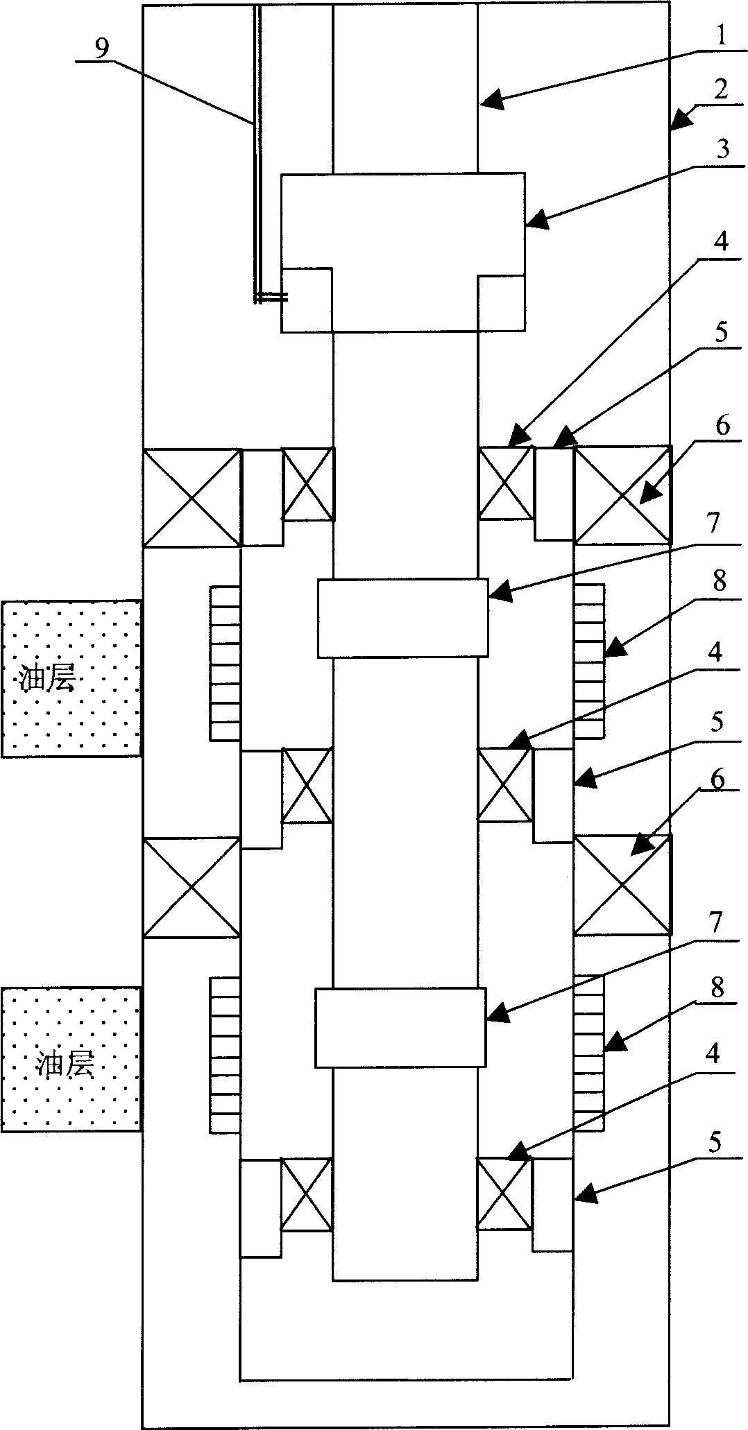 Well washing method of hierarchical water injection well and its underwell tubular column