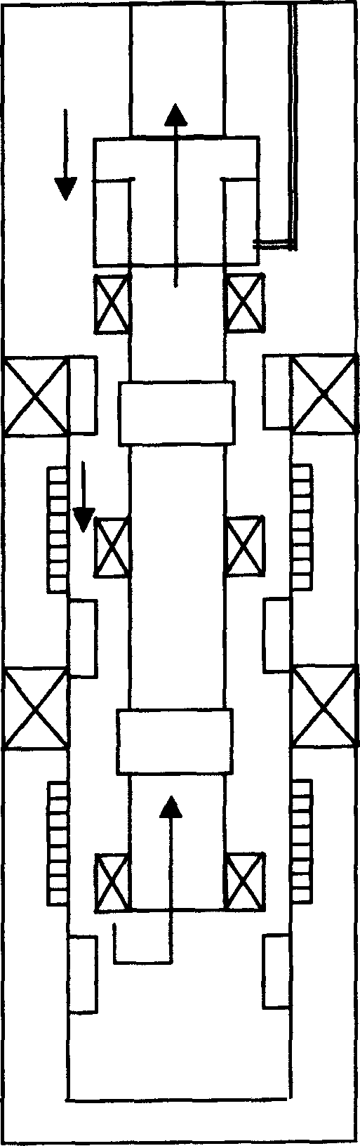 Well washing method of hierarchical water injection well and its underwell tubular column