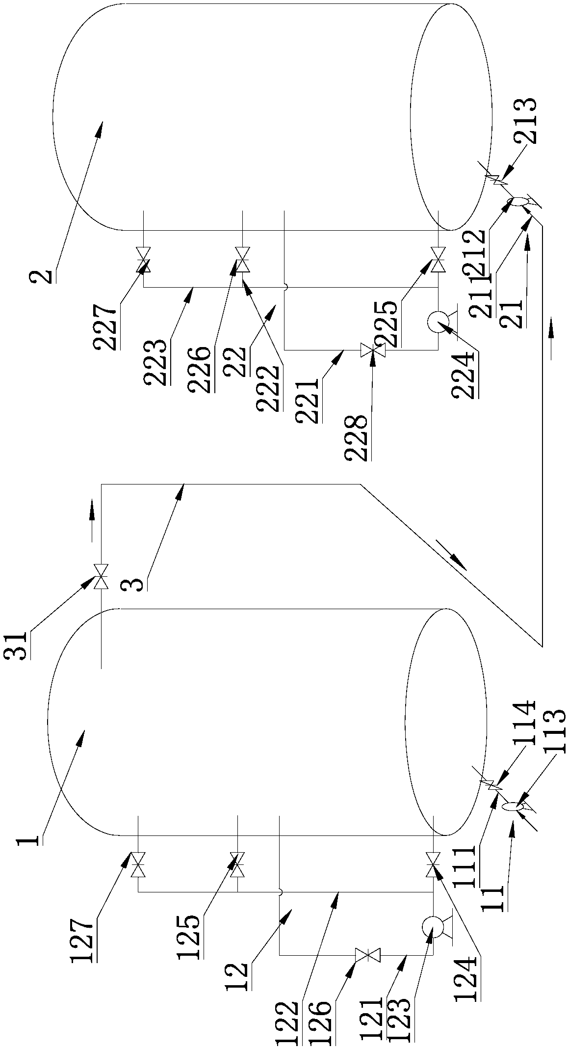 Circulating and mixing device in two-phase anaerobic digester for efficiently promoting acid production