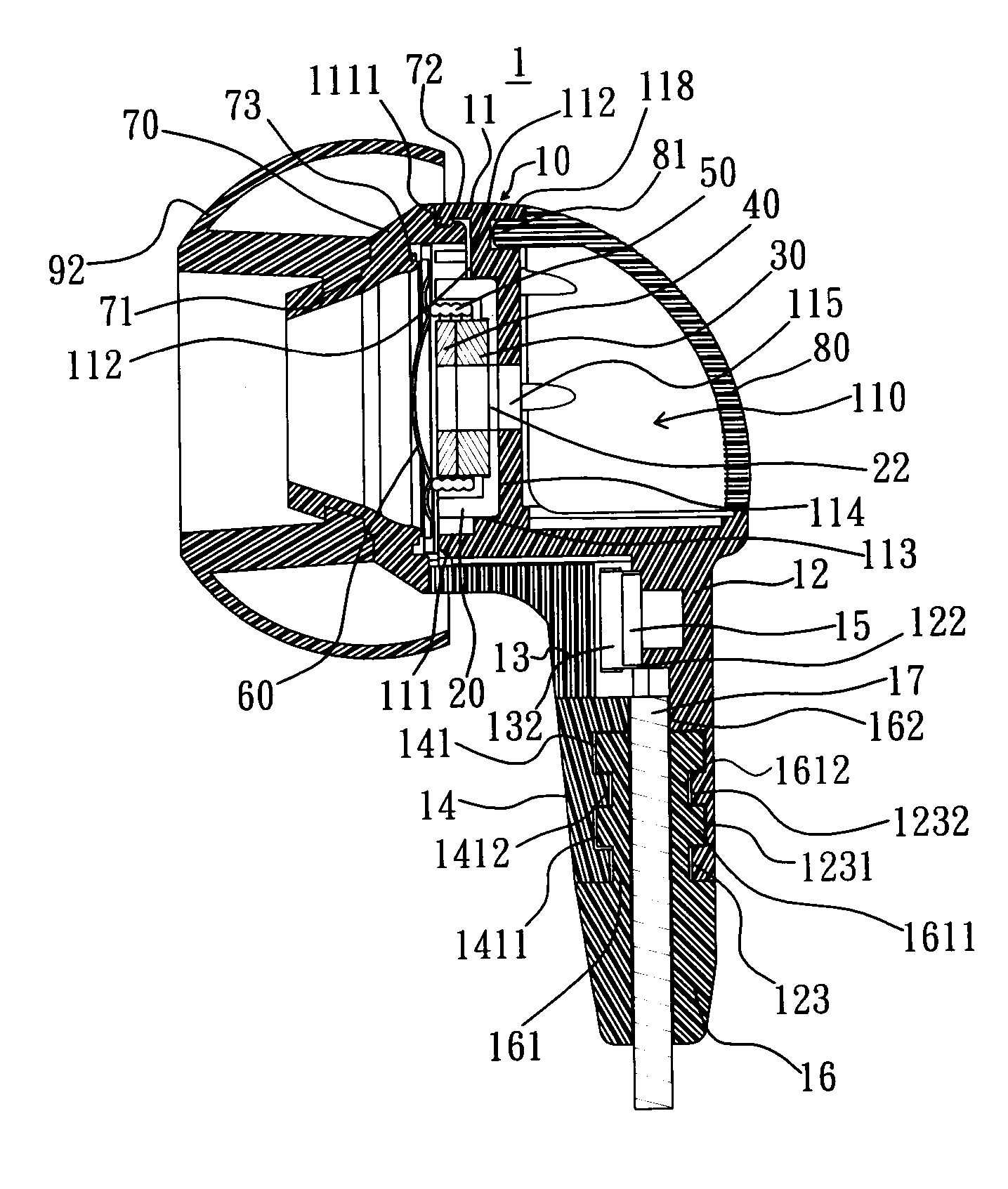 Speaker with earphone function