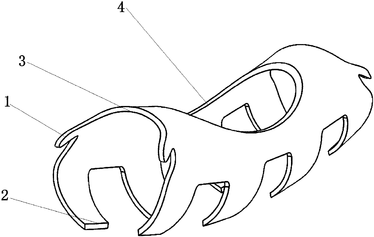 Rib bone connector for thoracoscope