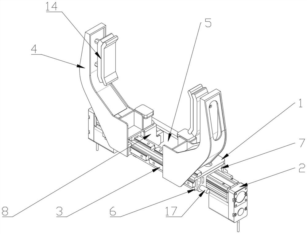 Cement pole electric holder capable of self-adapting to pole diameter