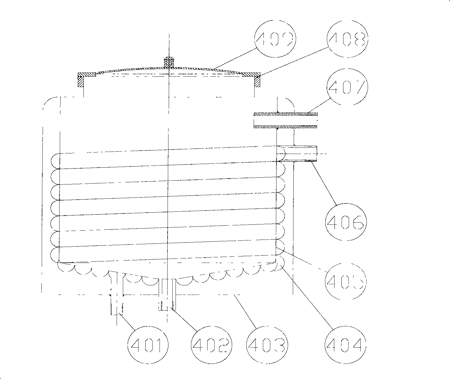 Solvent-free composite glue-mixing mechanism