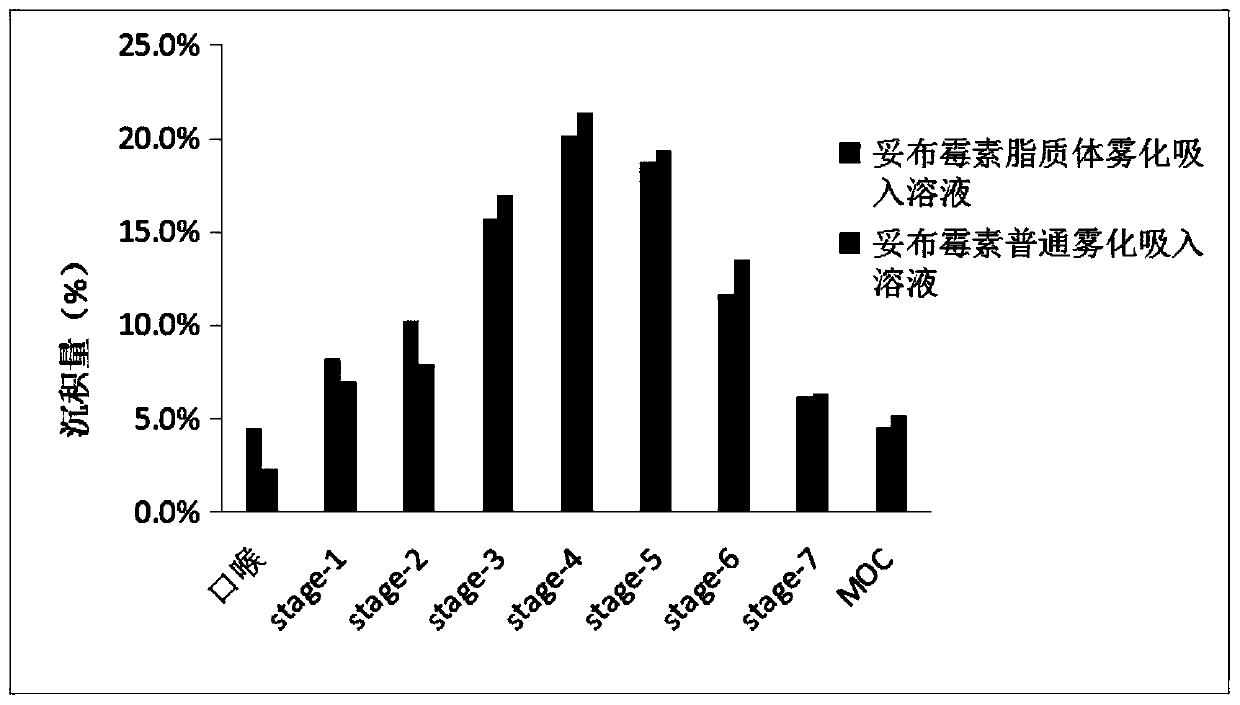 Tobramycin liposome used for aerosol inhalation and production method thereof