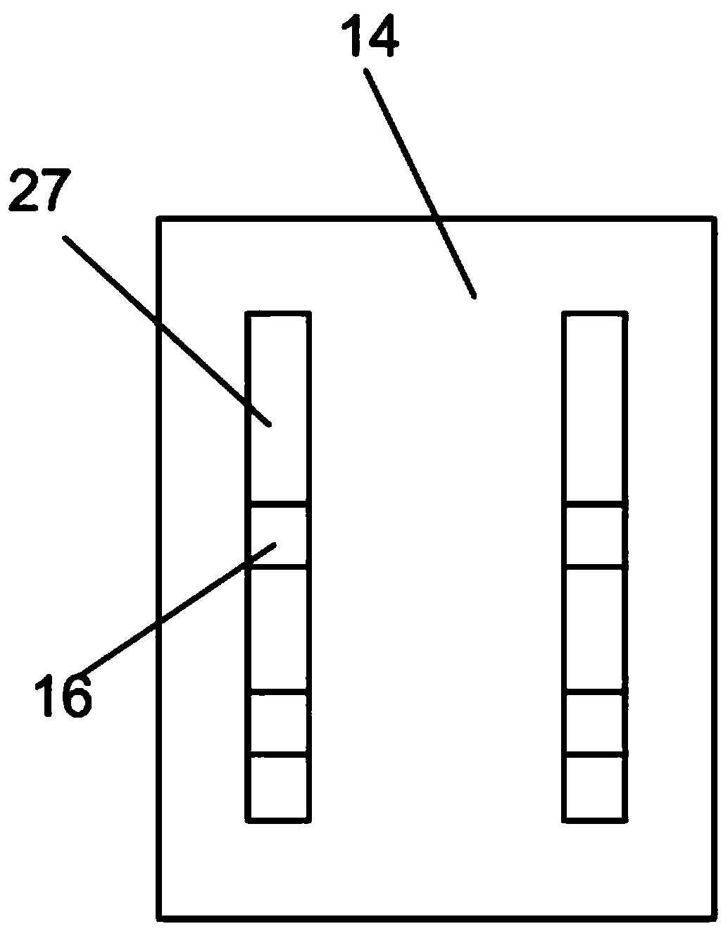 A high-efficiency derusting device for steel plate surface for mechanical processing