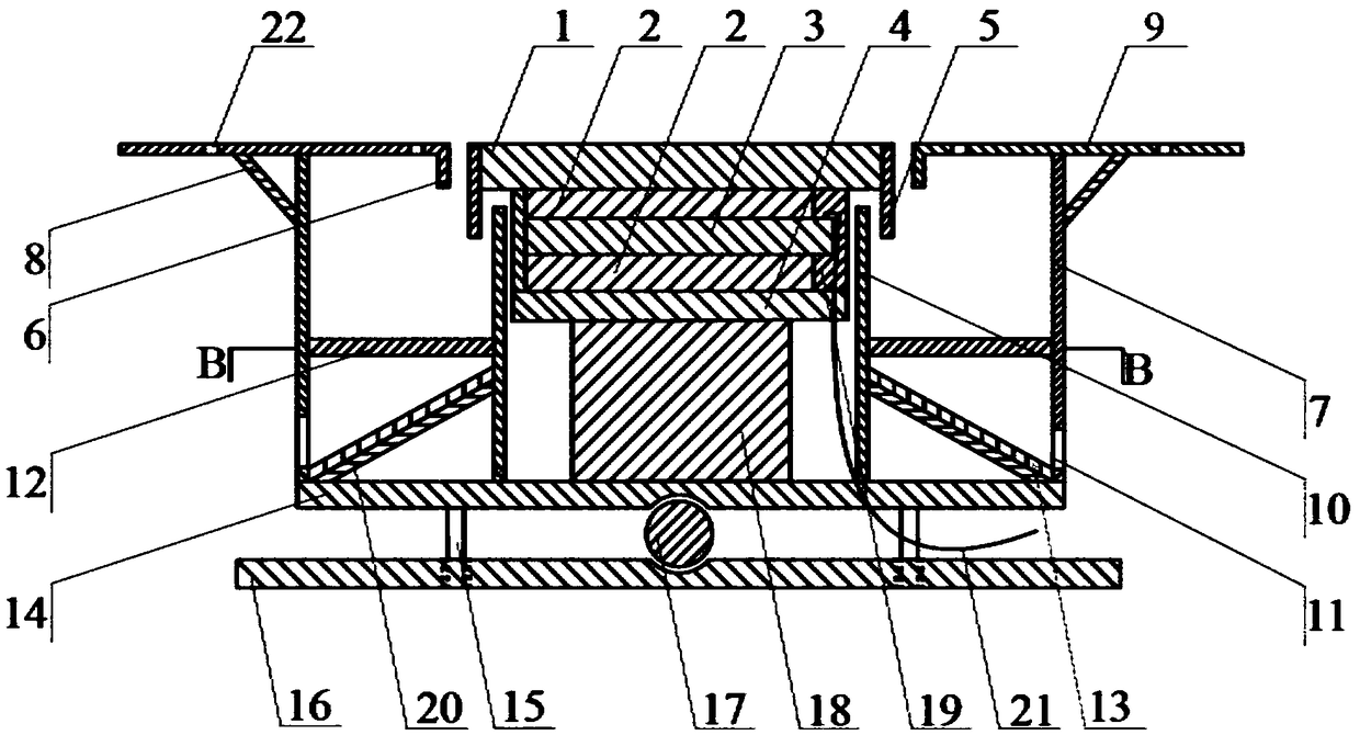 Rainfall collision force measurement device