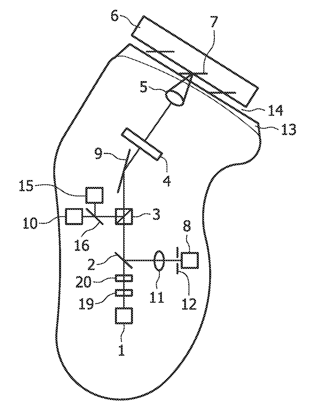 Device and method for imaging skin objects, and a method and device for reducing hair growth by means thereof