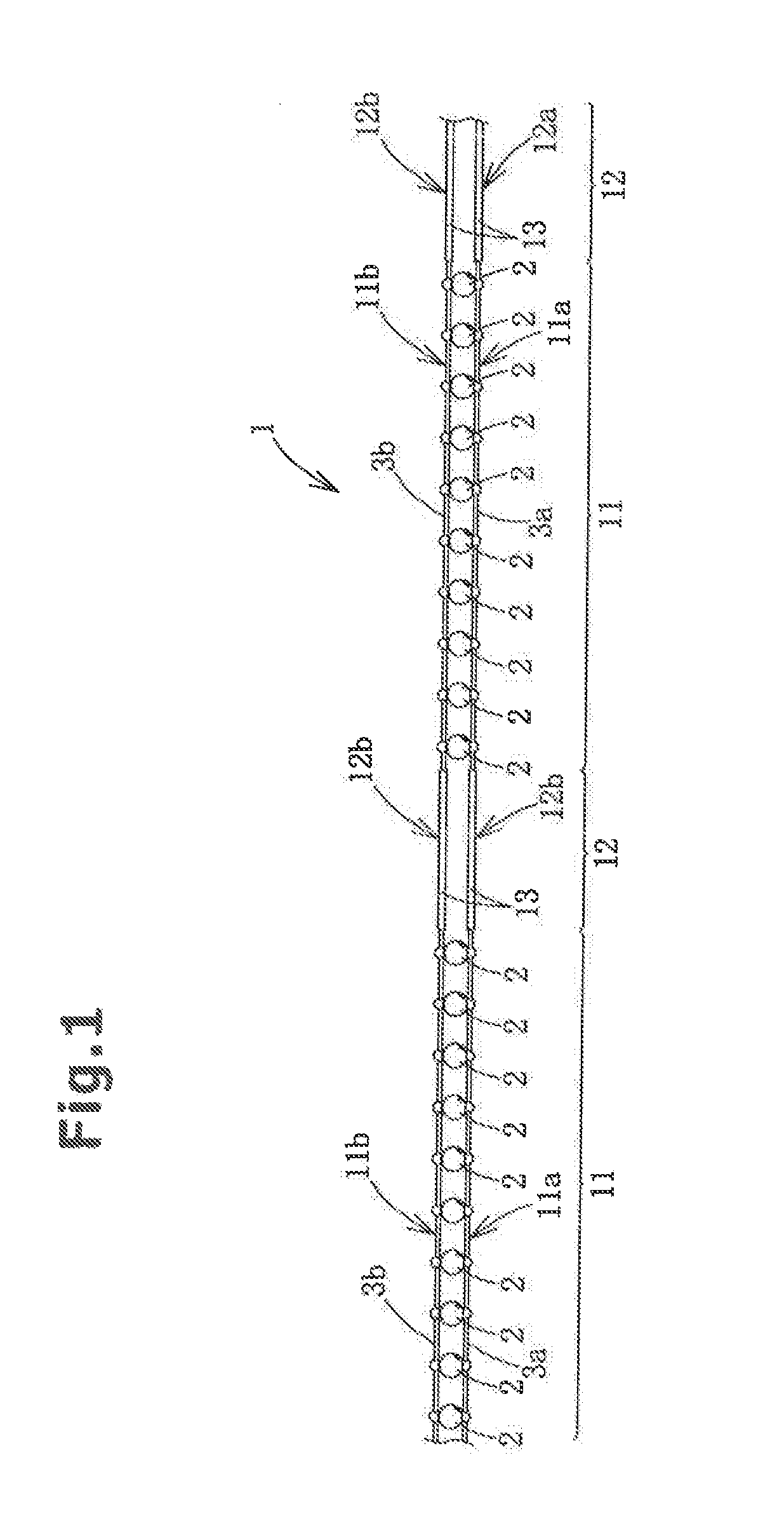 Functional yarn equipped with semiconductor functional elements