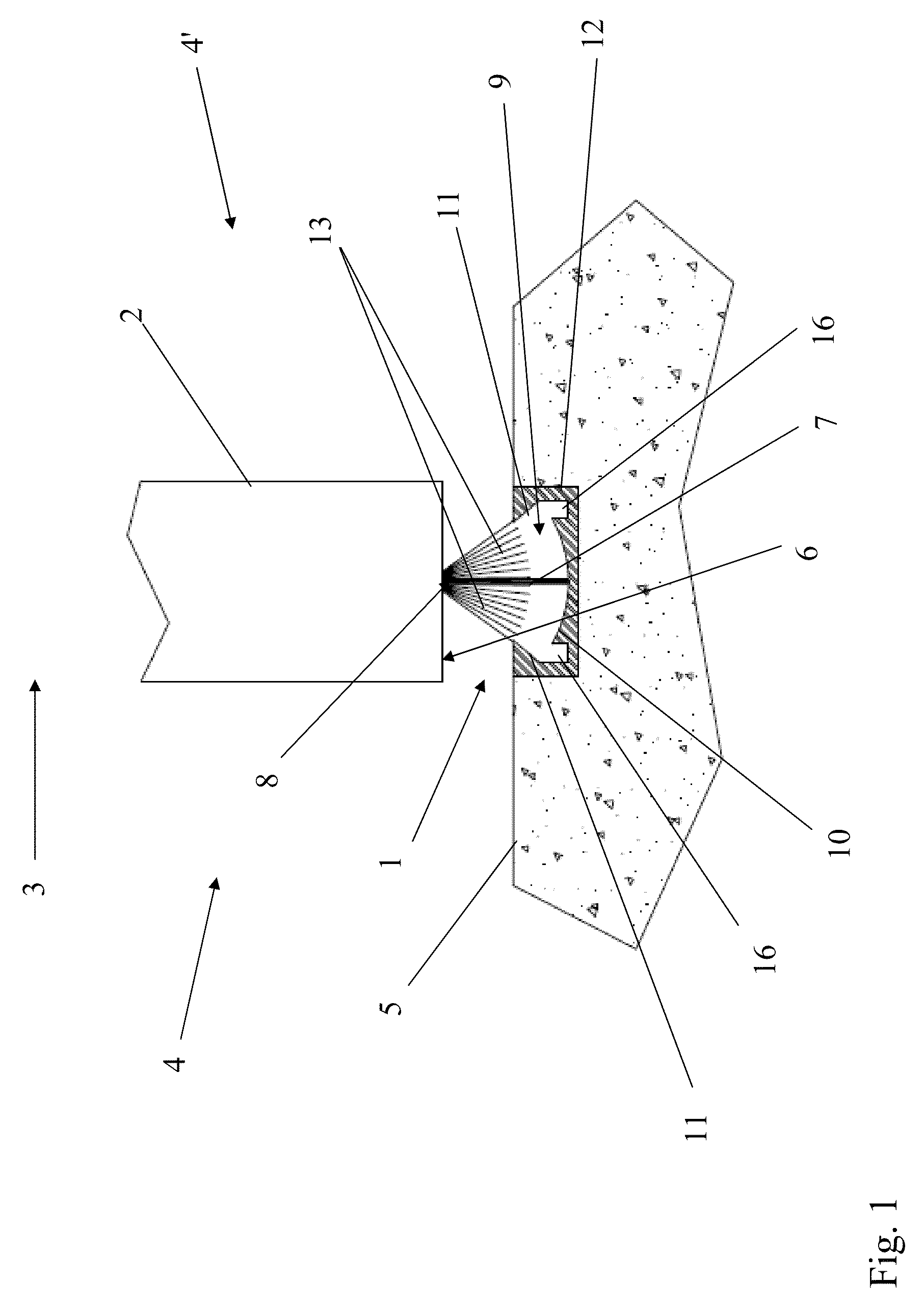 Sill and opening-leaf assembly for a door that essentially is fluid-tight to a liquid or gaseous fluid and is intended to seal an opening separating two spaces in a building or monument