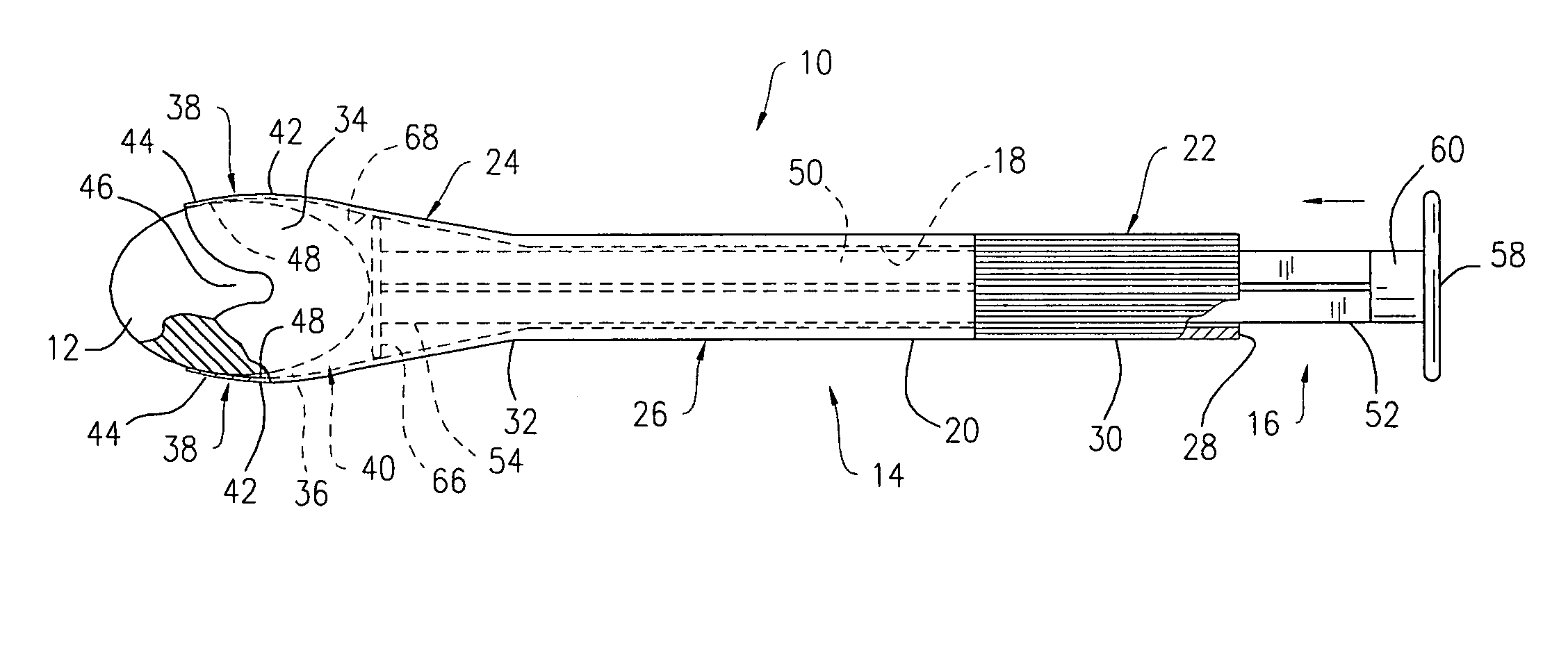 Applicator device for suppositories and the like