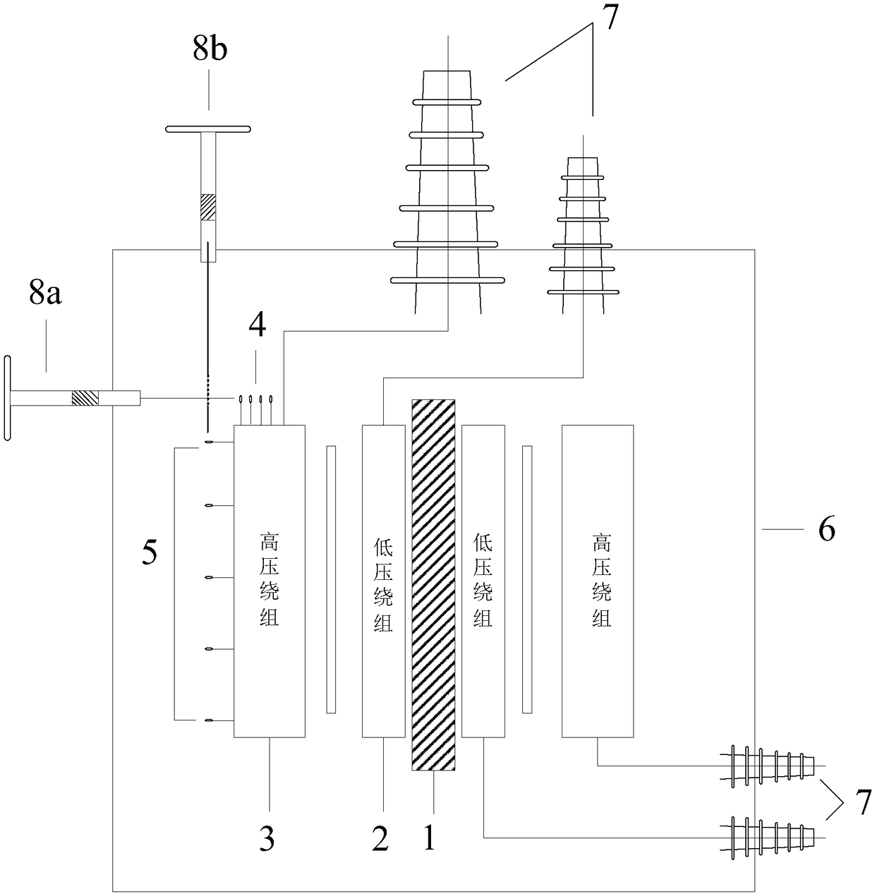 A Distribution Transformer Simulating Winding Short Circuit State