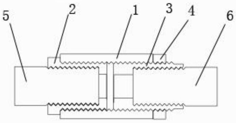 Self-locking double-sleeve straight thread sleeve connecting structure