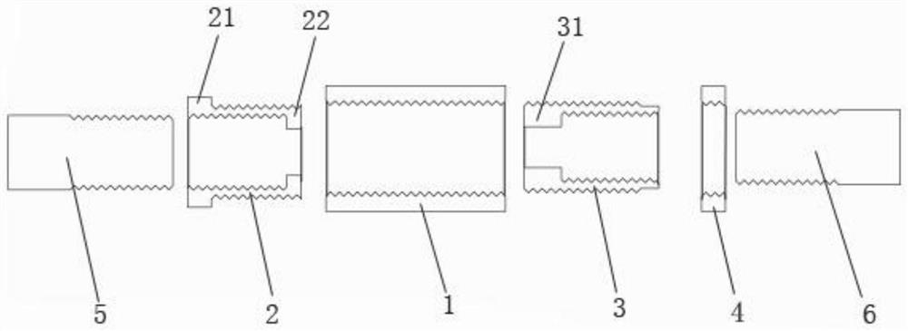 Self-locking double-sleeve straight thread sleeve connecting structure