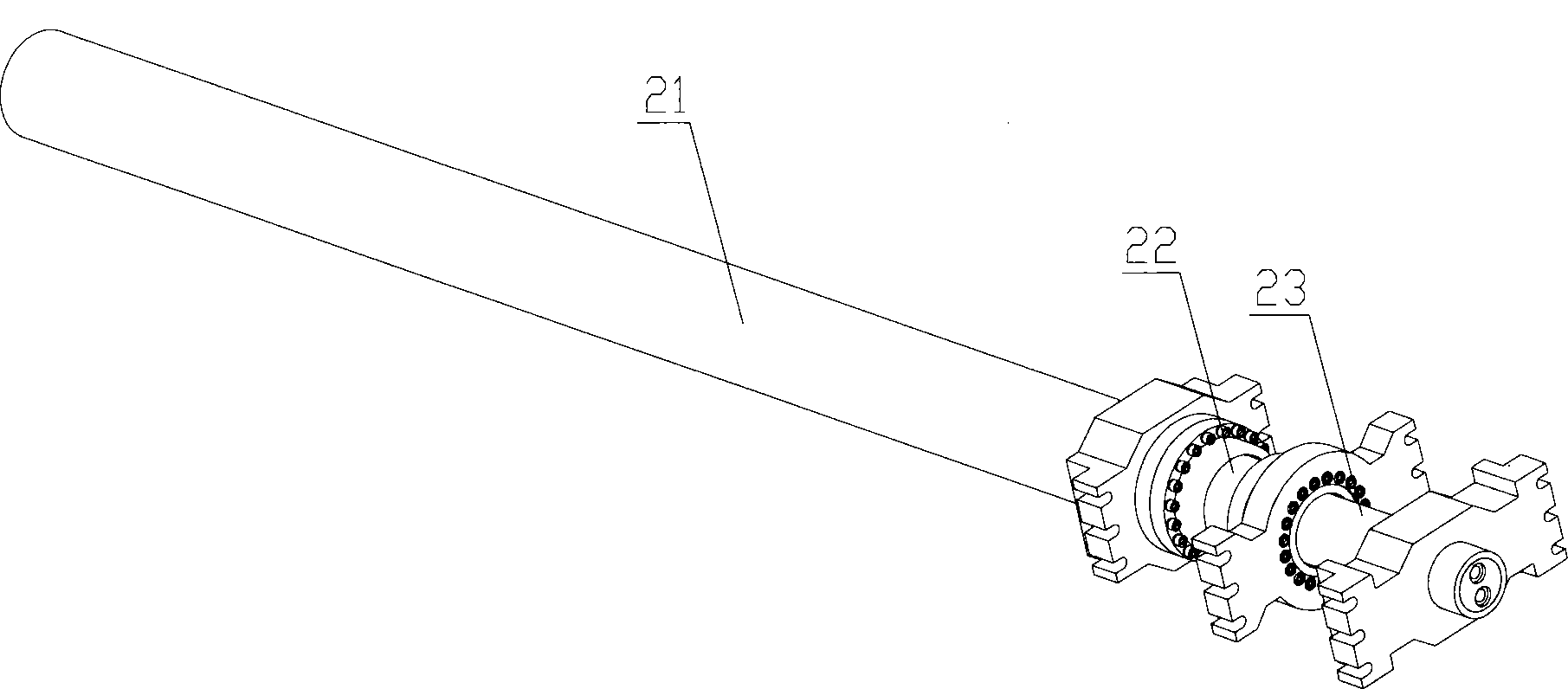 Jib system and telescopic oil cylinder thereof