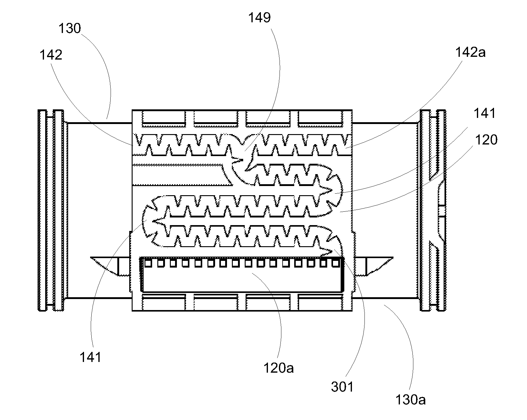 Non-clogging non-pressure compensated drip emitter