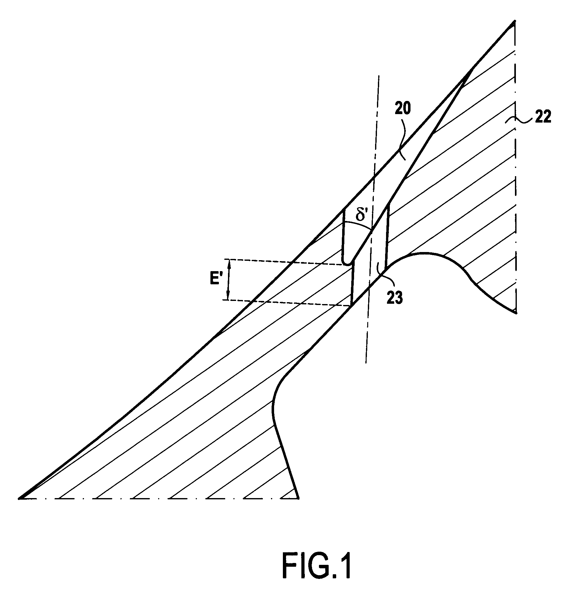 Cooling channel formed in a wall