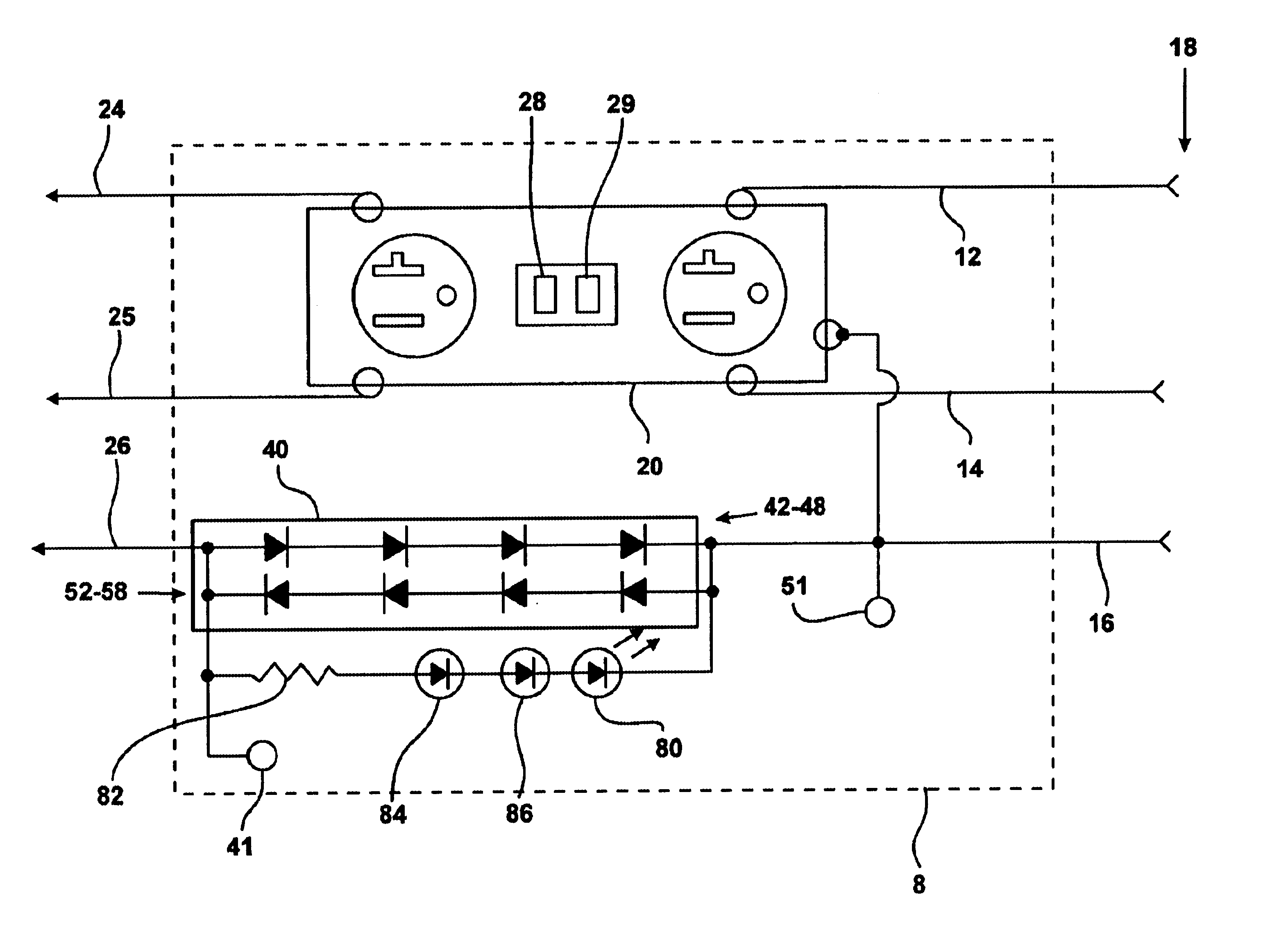 Boat electrical test and isolator system