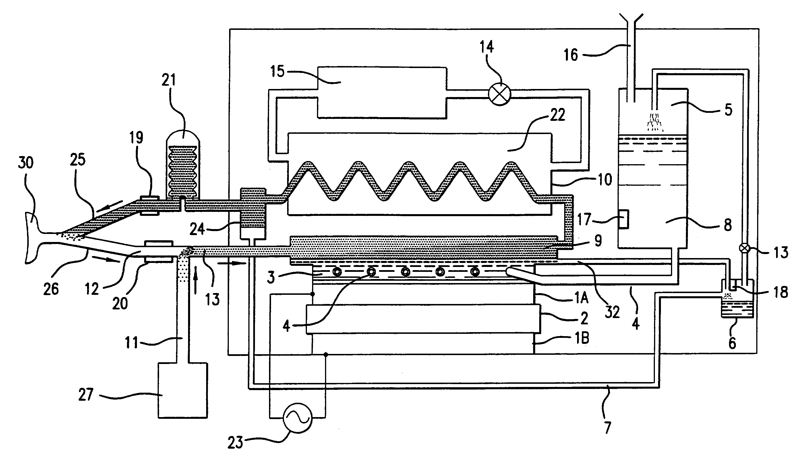 Method for altering the body temperature of a patient using a nebulized mist