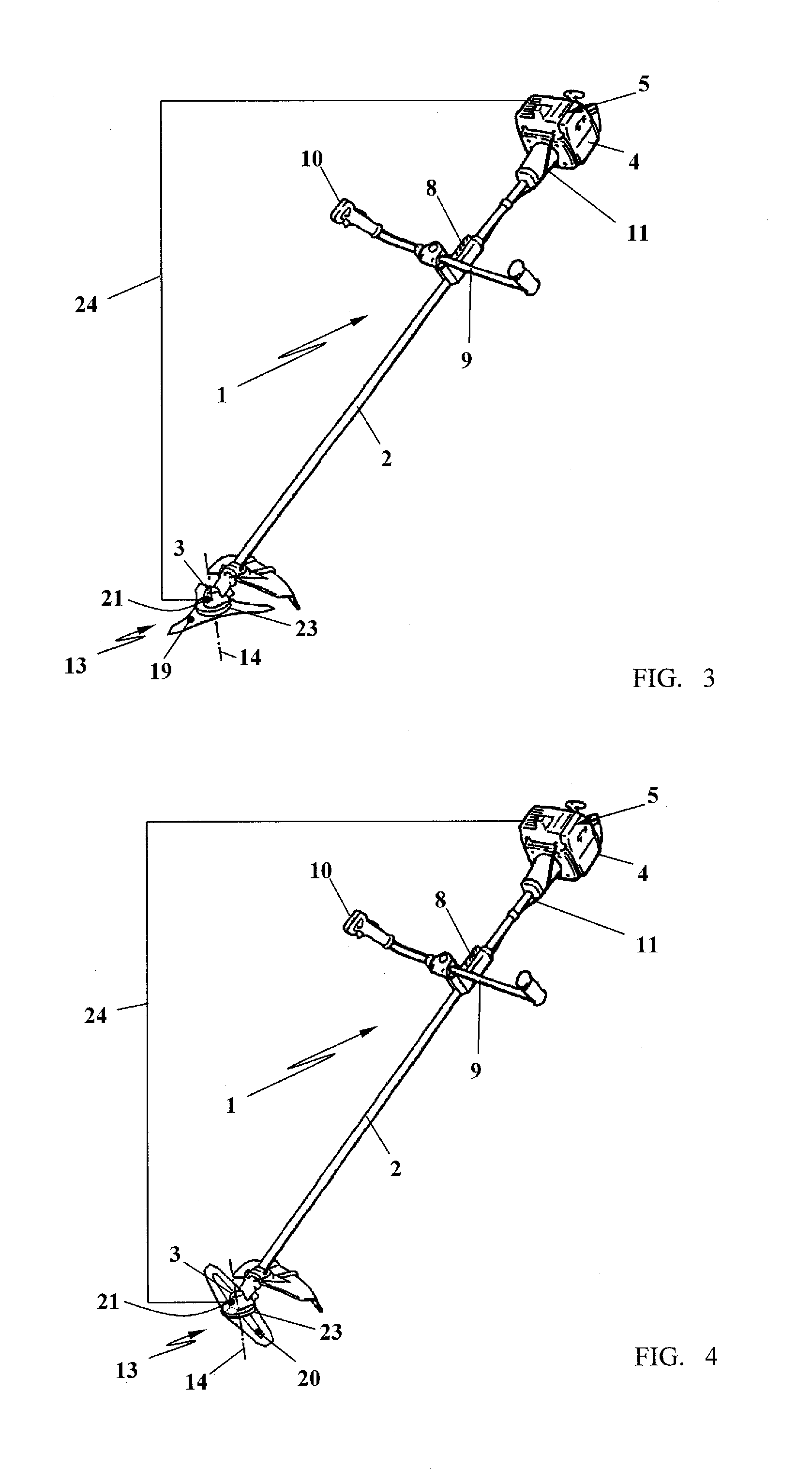 Handheld Work Apparatus with Switchable Power