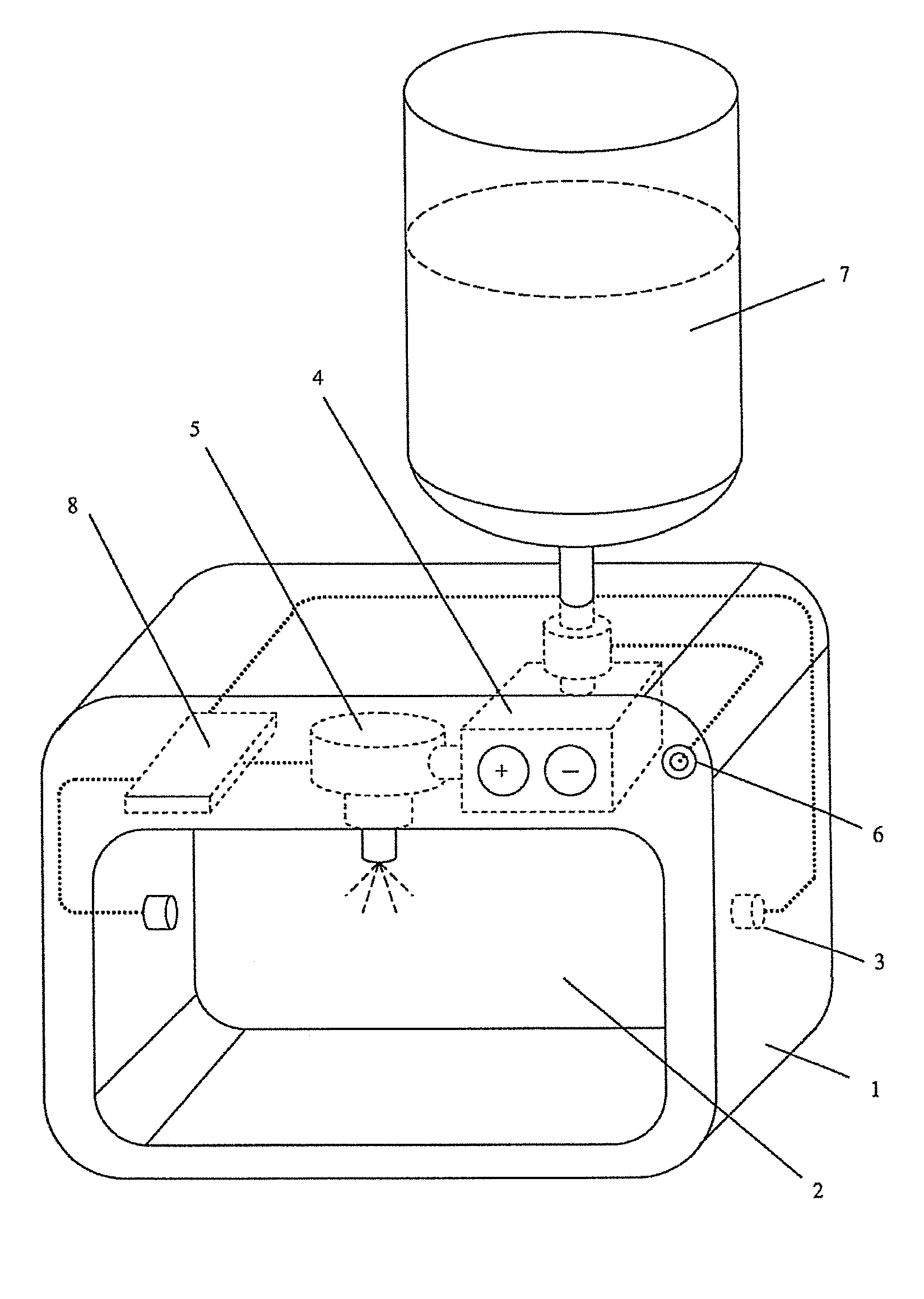 Device for hand disinfection