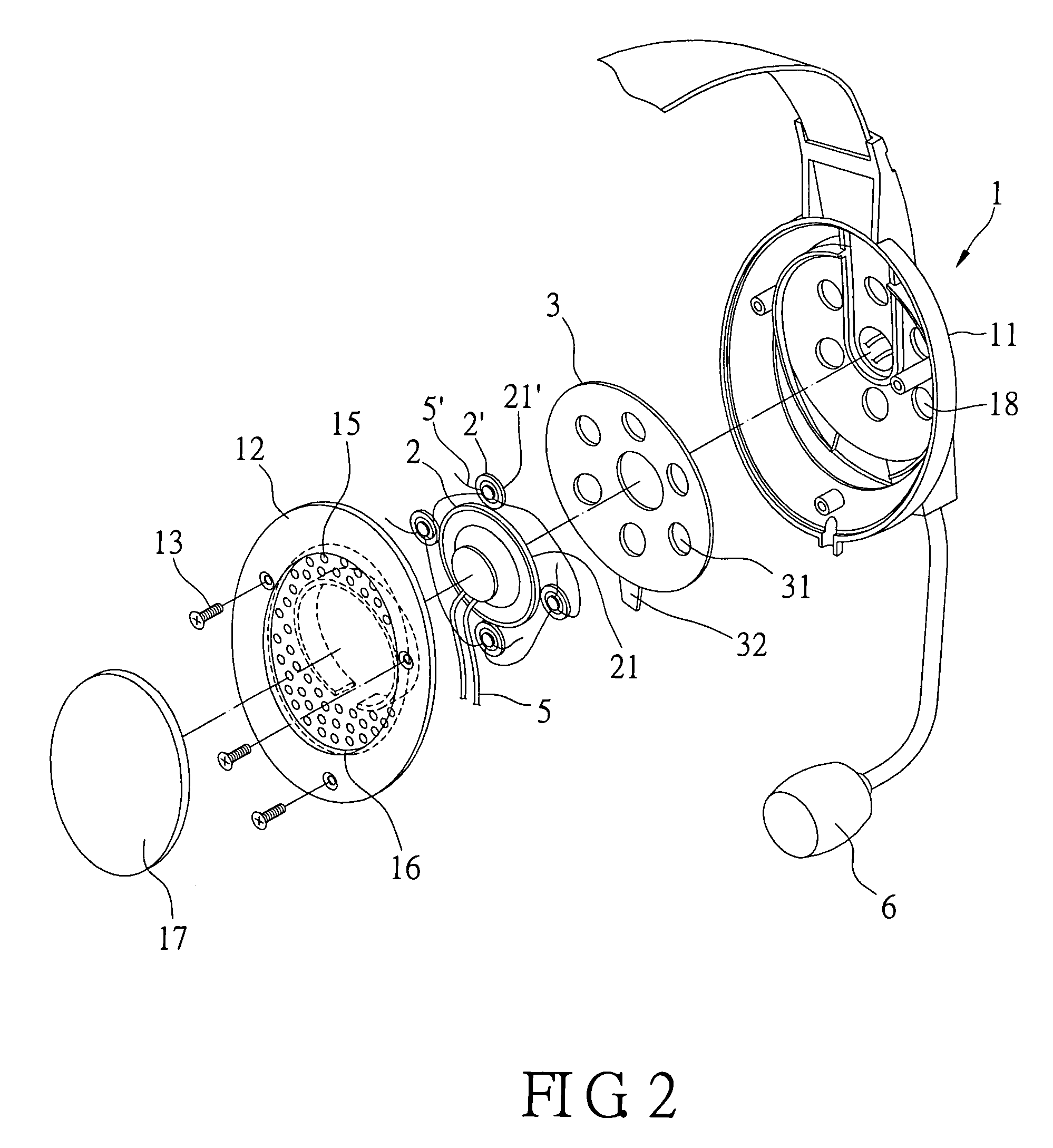 Structure for earphones with multiple sound tracks